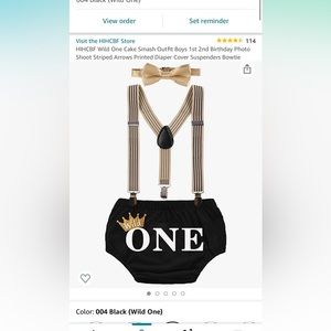 Diaper cover 1st birthday/one set - NWOT